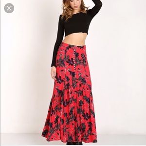 Free people smooth sailing maxi skirt